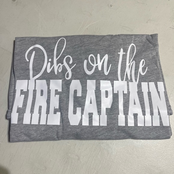 Dibs on the Fire Captain Lg Tee - Picture 3 of 4